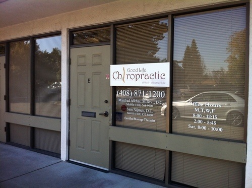 Image of the entrance to Campbell CA chiropractor Good Life Chiropractic