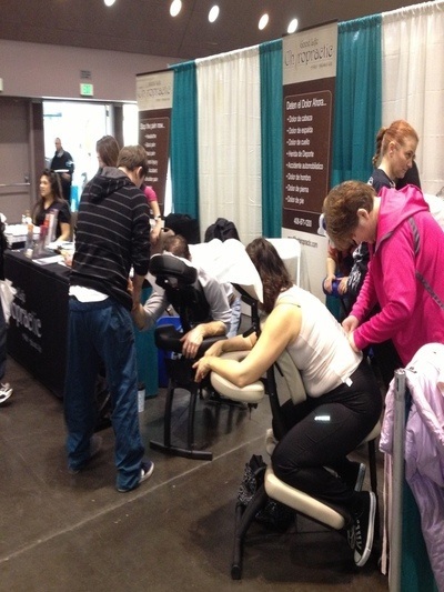 Image of Good Life Chiropractic at a Workplace Wellness event.
